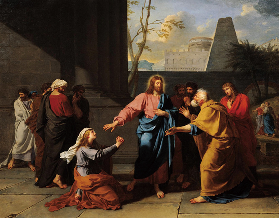 The Woman of Canaan at the Feet of Christ,1784,by Jean Germain Drouais 