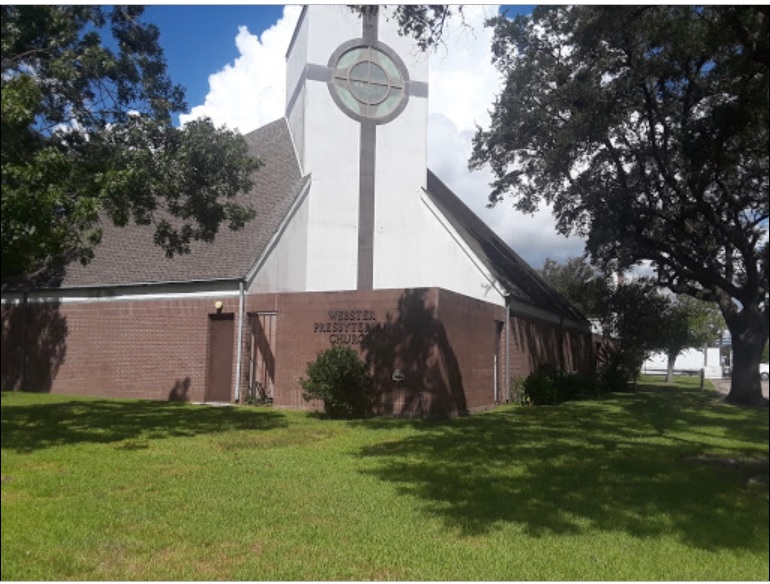 德州韋伯斯特長老教會外觀（照片來源：Google Map 截圖）