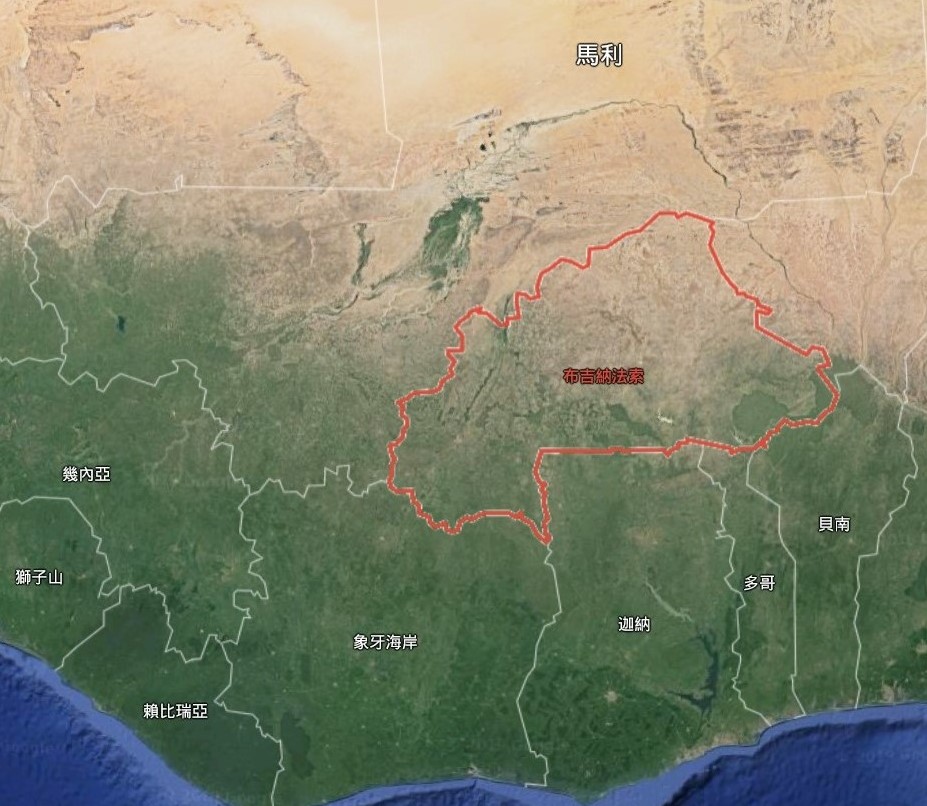 中非內陸國布吉納法索基督徒身陷險境。（圖／google map截圖)