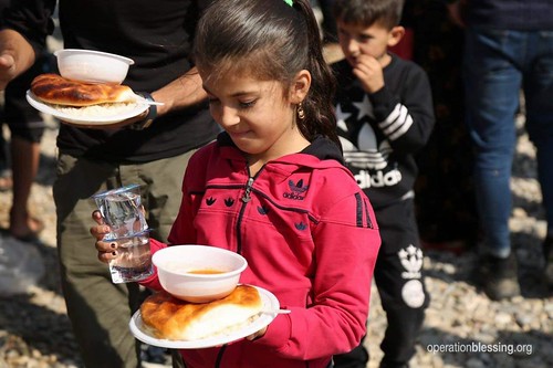 福音機構建立難民營救助災民。（圖片來源：operation blessing, ob.org）