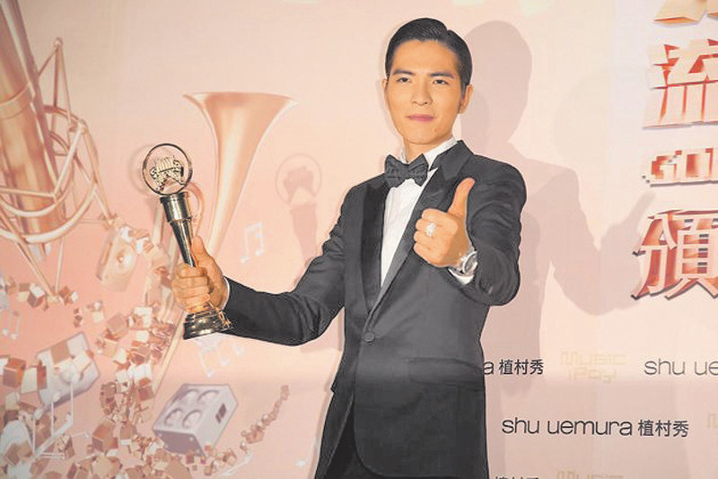 蕭敬騰2013奪金曲獎時 承諾用流行音樂傳愛（本報資料照片,梁敬彥攝影）