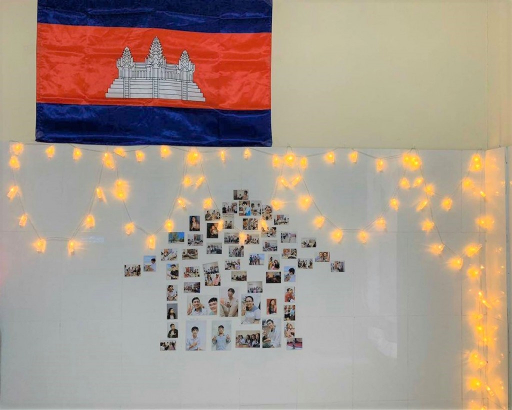 柬埔寨生命大學幸福小組布置
