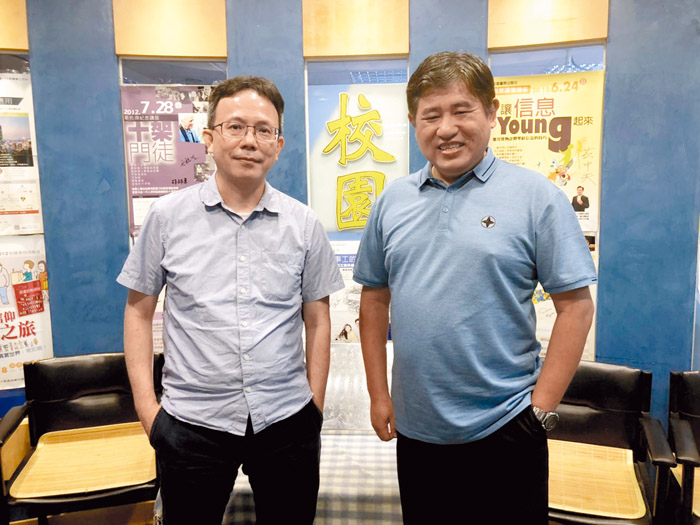 鄭漢光總經理（左）和王文衍社長。（李容珍／攝影）